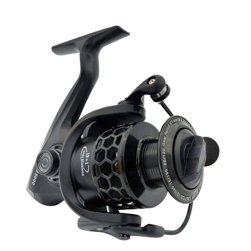 Fishdrops Spinning Fishing Reels 12+1BB Ultra Lightweight Spinning Reel Carved Aluminum Spool Affordable Smooth Reels - Image 1